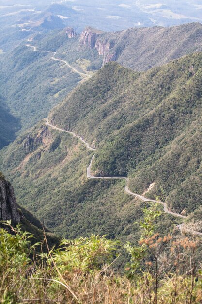 Paisagem da Serra do Rio do Rastro, em Santa Catarina, Brasil