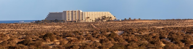 paisagem das dunas de corralejo ao pôr do sol, Fuerteventura