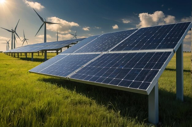 Foto paisagem das energias renováveis