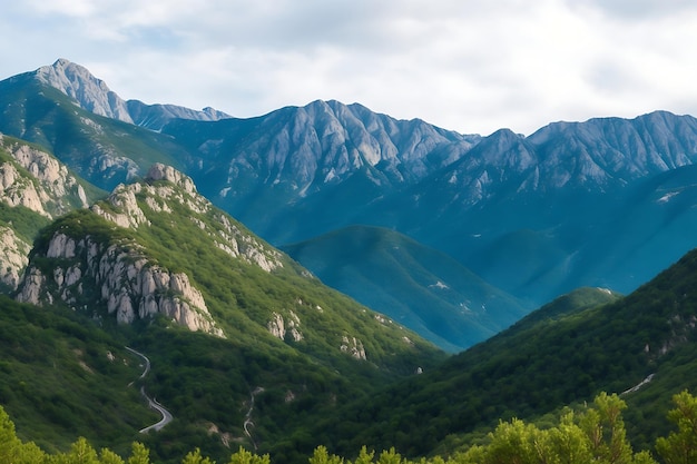 Paisagem das montanhas catalãs