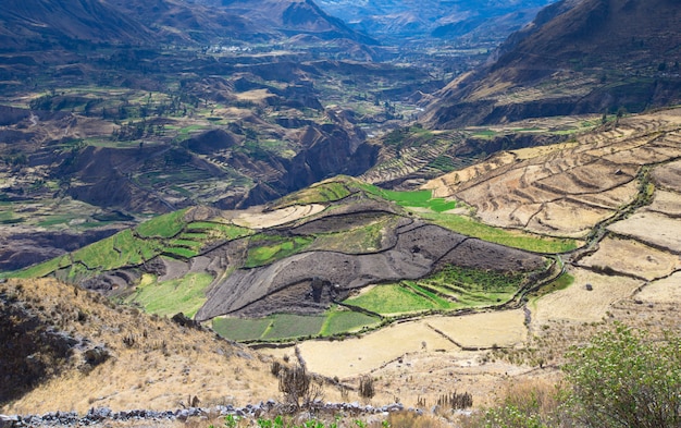 Paisagem das montanhas peruanas