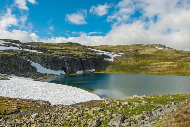 Foto paisagem de alta montanha