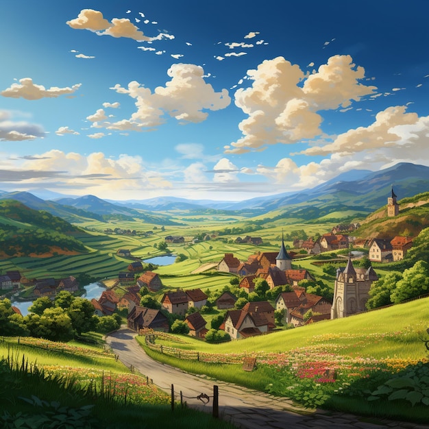 Paisagem de Anime