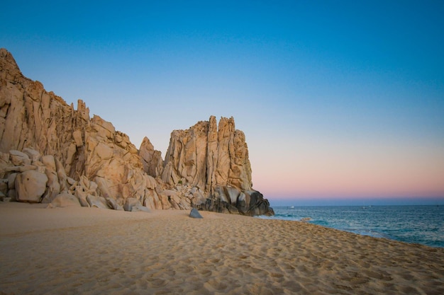 Paisagem de cabos san lucas méxico montanhas rochosas