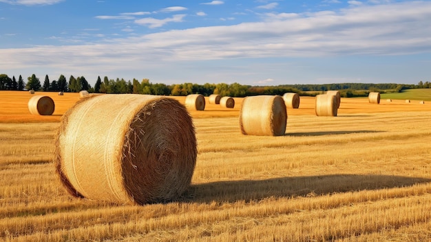 Paisagem de campo de outono