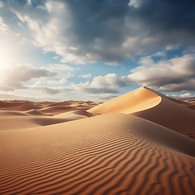 Paisagem de dunas do deserto