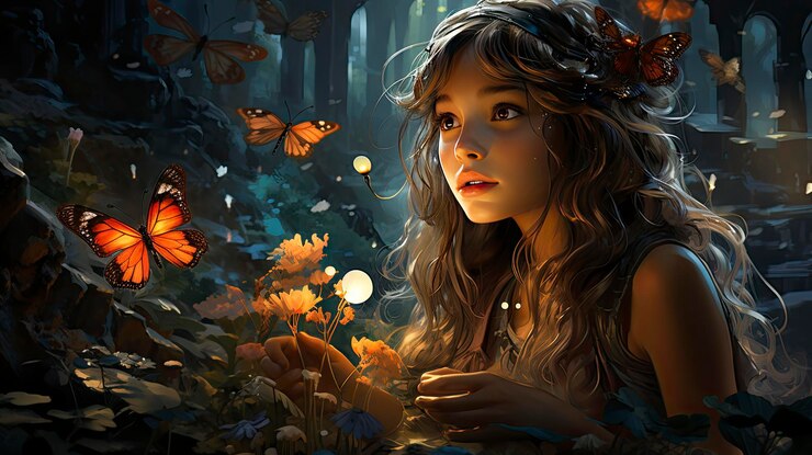 Foto paisagem de fantasia para revistas impressões de fundo e fundos