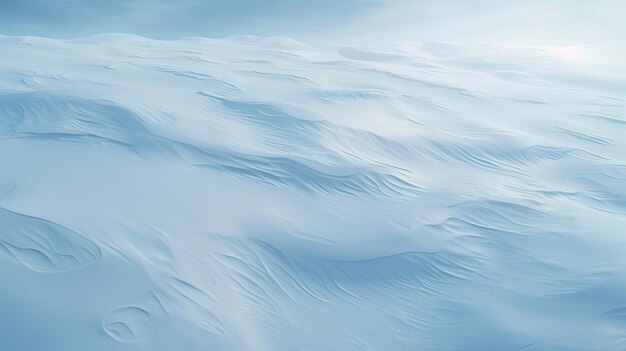 Foto paisagem de inverno pacífica céu azul e neve branca em ambiente frio