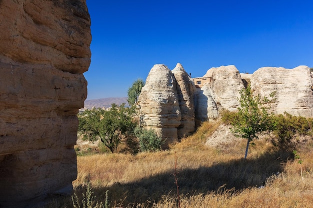 Foto paisagem de montanha cênica capadócia anatólia turquia