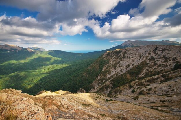 Foto paisagem de montanha composição da natureza