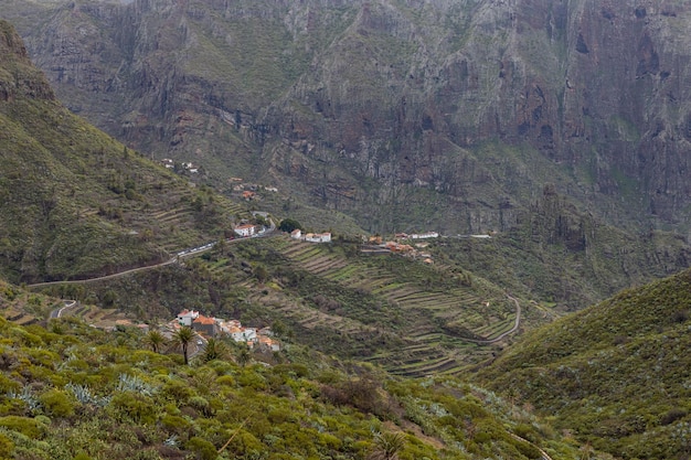 Paisagem de montanha em Masca Tenerife Espanha