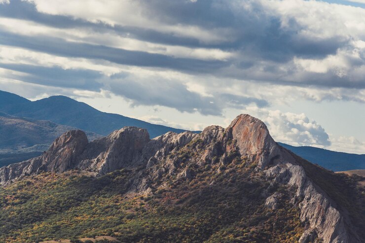 Foto paisagem de montanha