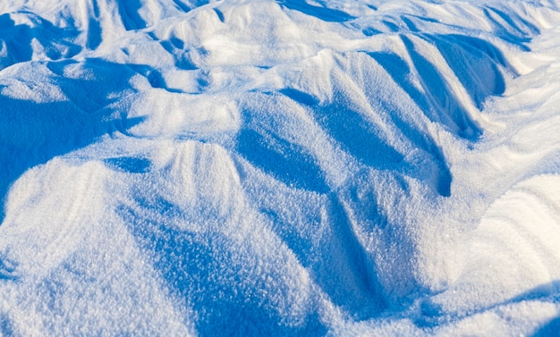 Paisagem de neve congelada