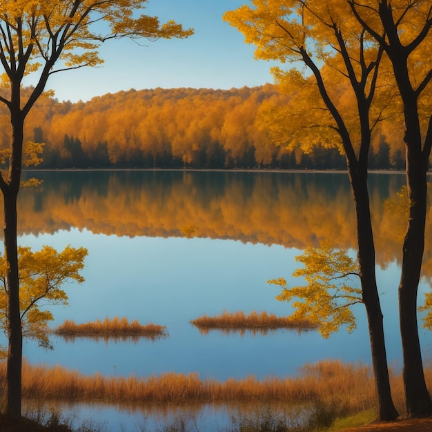 Paisagem de outono em sete lagos Yedigoller Park Bolu Turquia