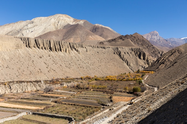 Paisagem de outono, himalaia