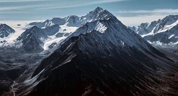 Foto paisagem de outono nos vales da montanha