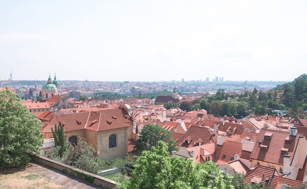 Paisagem de Praga a partir do deck de observação