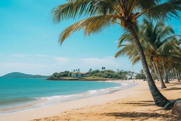 Paisagem de praia de verão