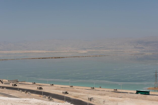 Paisagem deserta do Mar Morto, Israel