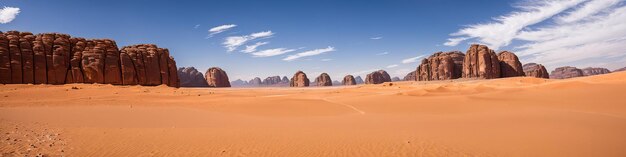 Paisagem desértica seca Areia quente e sem vida IA generativa