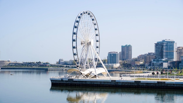 Foto paisagem deslumbrante de baku