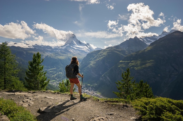 Paisagem do alpinista Matterhorn