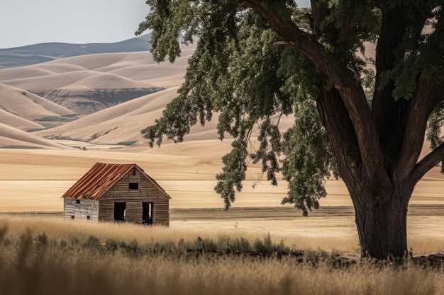 Paisagem do Campo com Estrutura