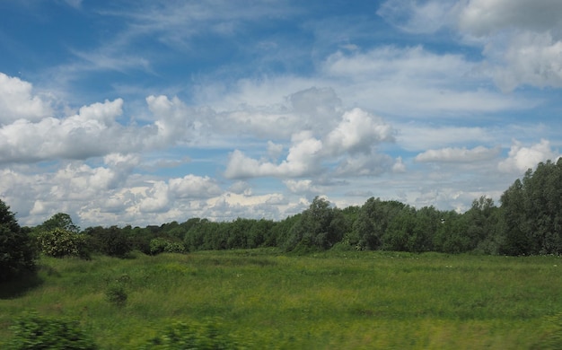 Paisagem do campo inglês