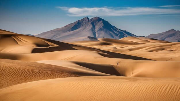 Foto paisagem do deserto de huacachina em ica, peru