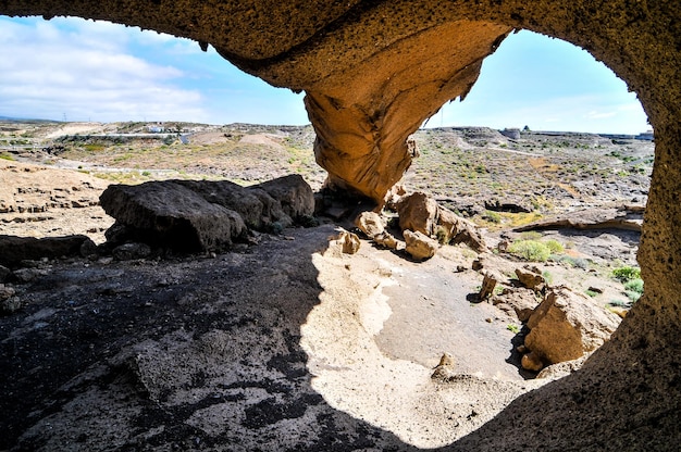 Paisagem do deserto em Tenerife Ilhas Canárias Espanha