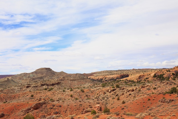 Paisagem do deserto na primavera, Utá, EUA.