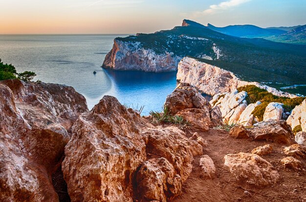 Paisagem do golfo de capo caccia