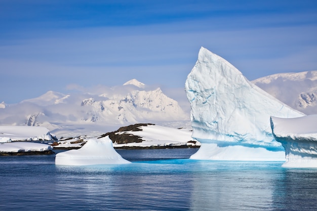 Paisagem do iceberg antártico