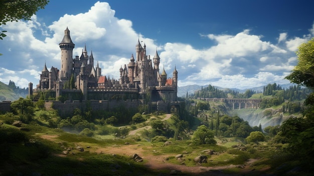 Paisagem do jogo Castelos Medievais e Reinos