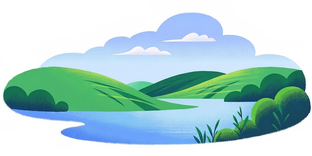 Paisagem do Lago Serene
