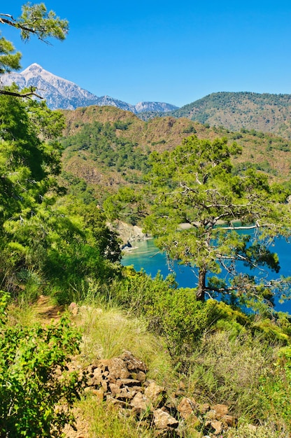 paisagem do mar da Turquia