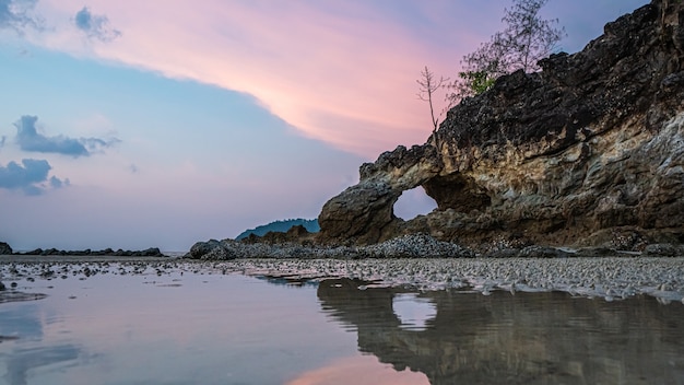 Paisagem do mar de pedra