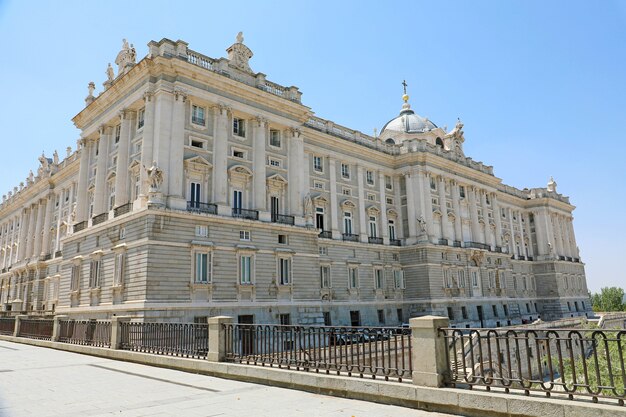 Paisagem do palácio real de madrid