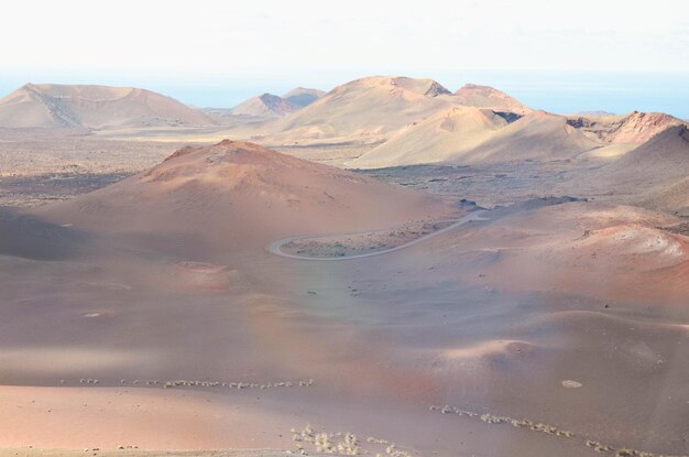 Paisagem do Parque Nacional de Timanfaya Lanzarote Ilhas Canárias Espanha