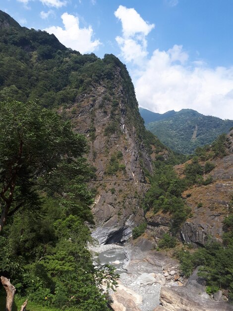 Paisagem do Vale no Parque Nacional Taroko 17 de agosto de 2017 Taiwan