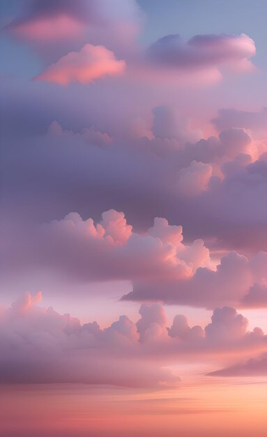 Paisagem dramática de nuvens ao pôr-do-sol
