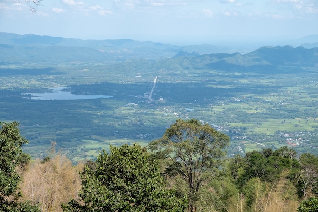 Paisagem e céu azul