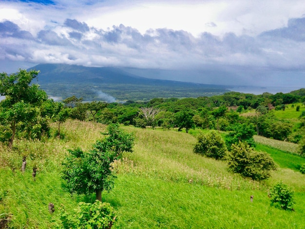 Foto paisagem e natureza da ilha de ometepe, na nicarágua, beleza na natureza