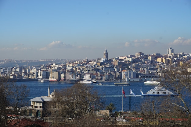 Foto paisagem em istambul, turquia