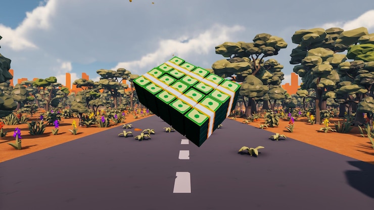 Foto paisagem impactante com inovações e bem-estar e renderização 3d de entrega