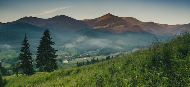 Paisagem incrível da montanha