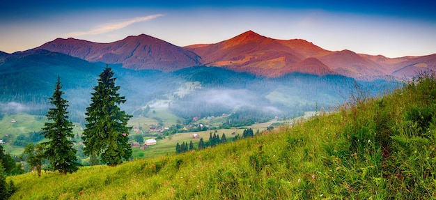 Paisagem incrível da montanha