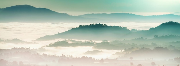 Paisagem incrível de montanhas na Guatemala