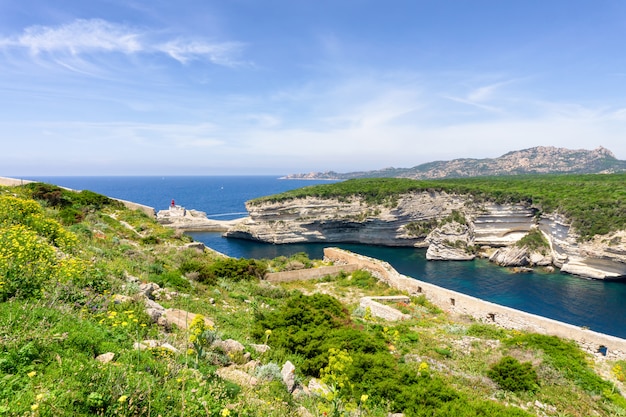 Paisagem, ligado, ilha córsega, em, frança