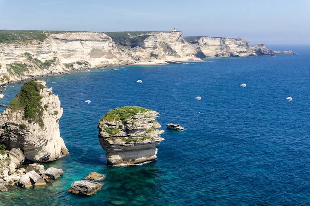 Paisagem, ligado, ilha córsega, em, frança